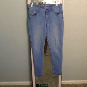 blue washed jeans